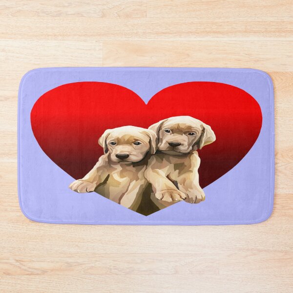 Item preview, Yellow Golden Labrador Puppies Inside Heart designed and sold by Deborah Camp.