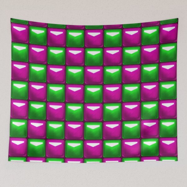 Item preview, Copy of Beat Saber Block Pattern 2022 - Green & Fuchsia Pink designed and sold by JessySketches.