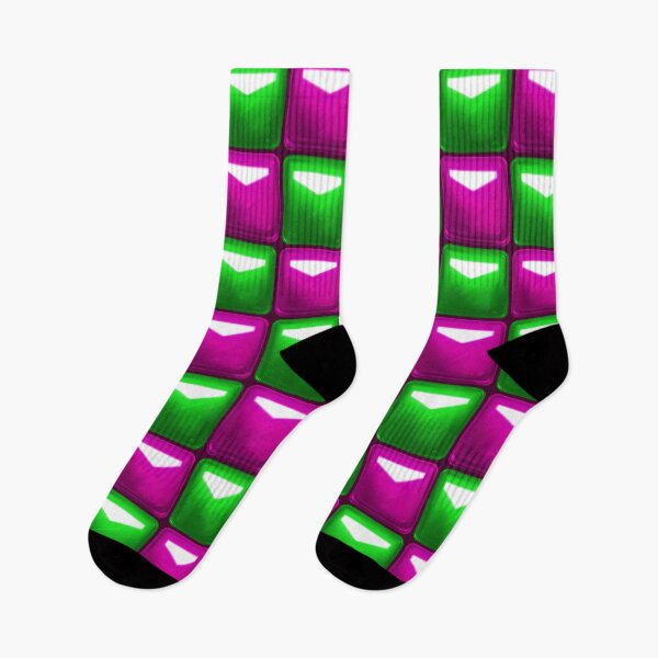 Item preview, Copy of Beat Saber Block Pattern 2022 - Green & Fuchsia Pink designed and sold by JessySketches.