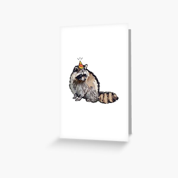 Item preview, Party Raccoon designed and sold by sophiesophs.