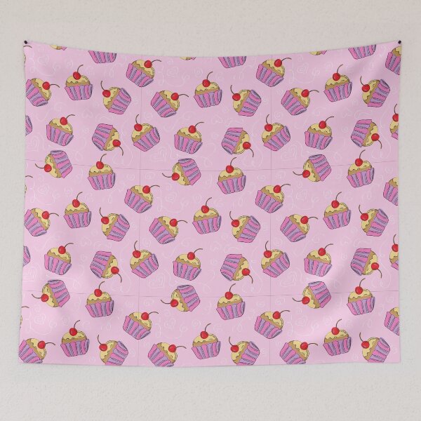 Item preview, cupcake pattern designed and sold by stickers-packs.