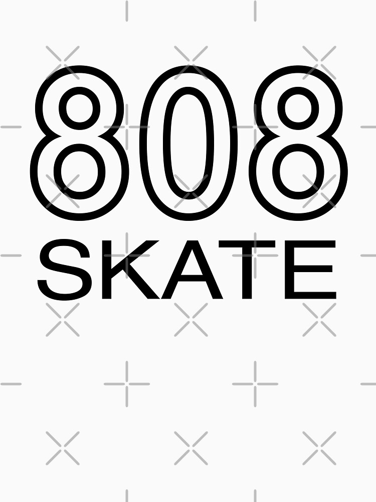 808 Skate. Porky's x 808 Skate T-Shirt. Black.