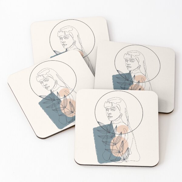 Item preview, Modern minimalistic lineart woman designed and sold by CreativeStrand.