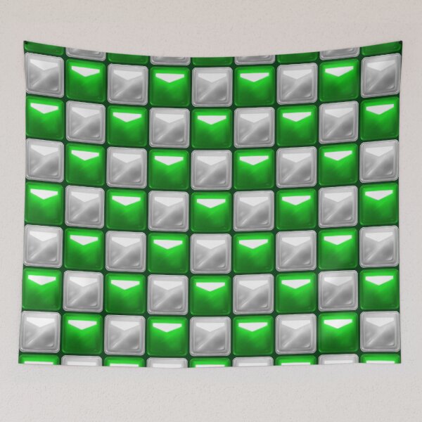 Item preview, Beat Saber Block Pattern 2022 - Green & Silver designed and sold by JessySketches.