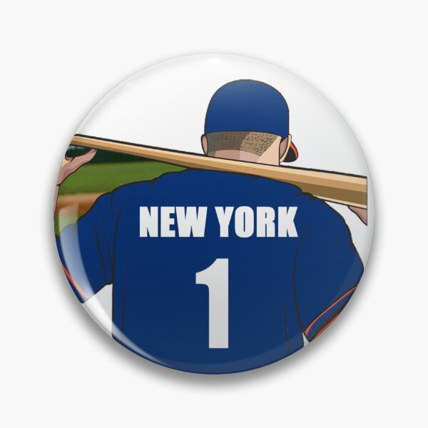 Item preview, New York Orange Baseball Jersey Number 1 Fan designed and sold by stinkylockers.
