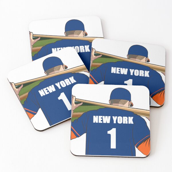 Item preview, New York Orange Baseball Jersey Number 1 Fan designed and sold by stinkylockers.