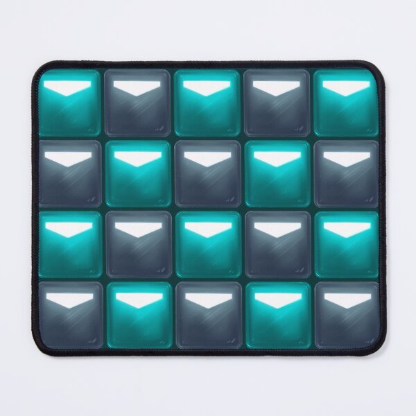 Item preview, Beat Saber Block Pattern 2022 - Independence Gray & Cerulean Blue designed and sold by JessySketches.