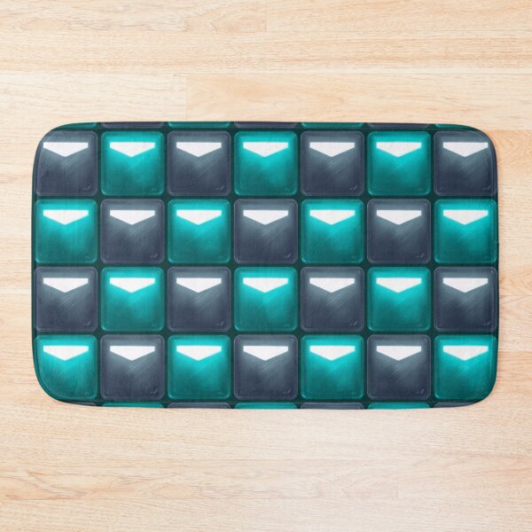 Item preview, Beat Saber Block Pattern 2022 - Independence Gray & Cerulean Blue designed and sold by JessySketches.