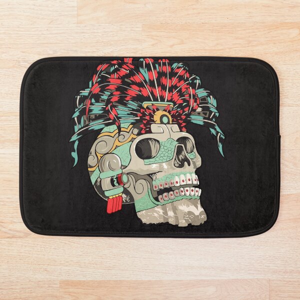 Item preview, Sugar skull art. skull with mexican plume designed and sold by Denisse diseno.