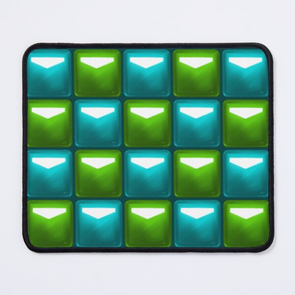 Item preview, Beat Saber Block Pattern 2022 - Pear Green & Cerulean Blue designed and sold by JessySketches.