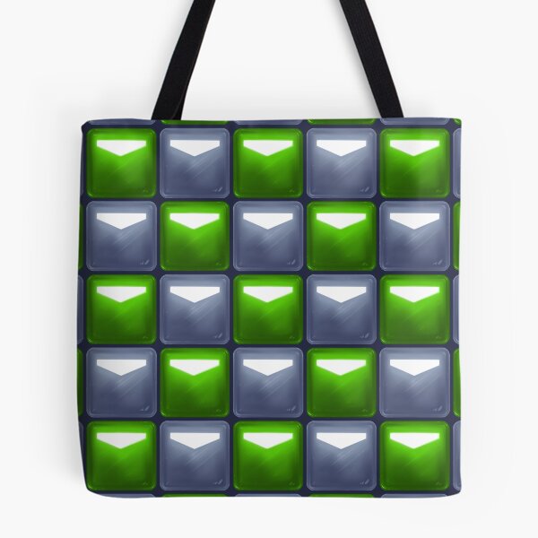 Item preview, Beat Saber Block Pattern 2022 - Pear Green & Flint Gray designed and sold by JessySketches.