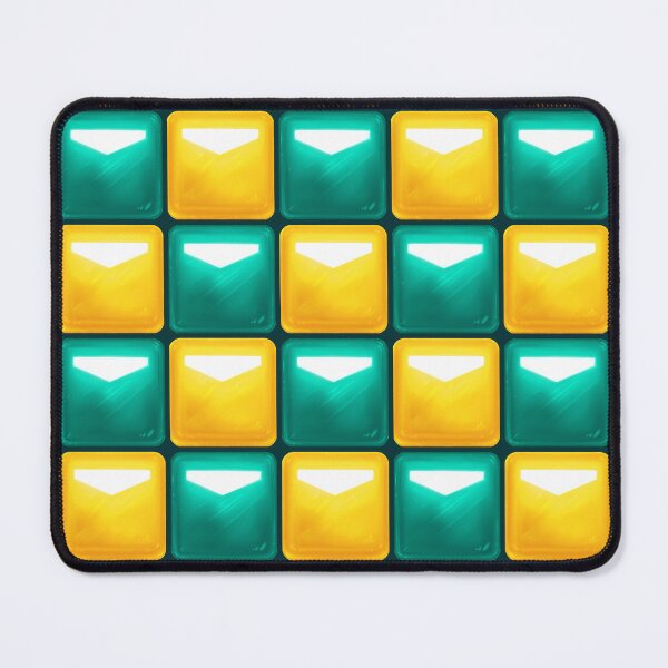 Item preview, Beat Saber Block Pattern 2022 - Seafoam Green & Golden Yellow designed and sold by JessySketches.