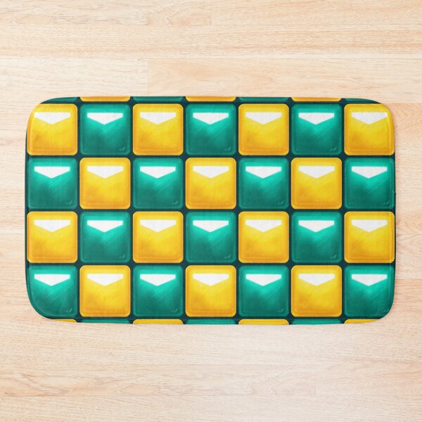 Item preview, Beat Saber Block Pattern 2022 - Seafoam Green & Golden Yellow designed and sold by JessySketches.