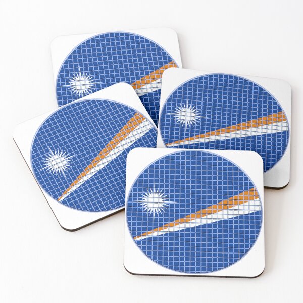 Item preview, Marshall Islands Flag Rounded - Squares Pixel  designed and sold by MoonElite.