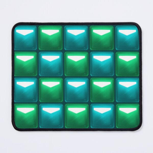 Item preview, Beat Saber Block Pattern 2022 - Sea Green & Cerulean Blue designed and sold by JessySketches.