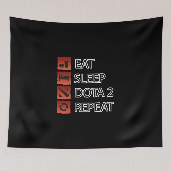 Item preview, Dota 2 Gamer Life Eat Sleep Dota 2 Repeat Classic T-Shirt designed and sold by heajosephgi3.