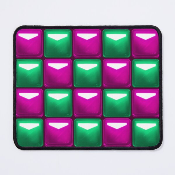 Item preview, Beat Saber Block Pattern 2022 - Sea Green & Pink Fushia designed and sold by JessySketches.