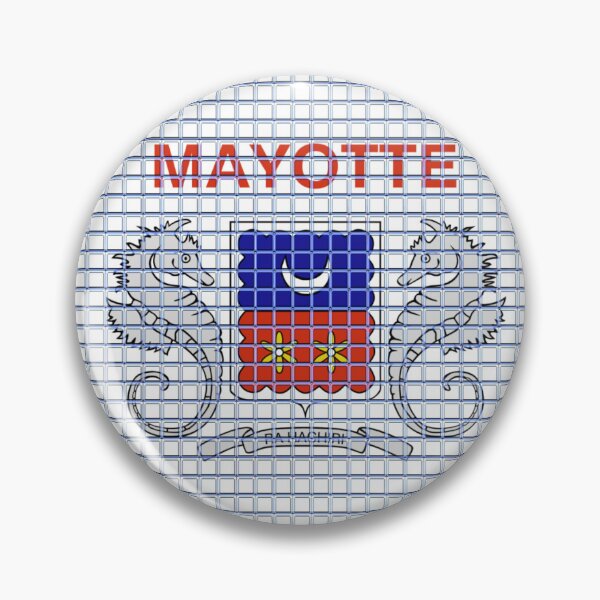 Item preview, Mayotte Flag Rounded - Squares Pixel  designed and sold by MoonElite.