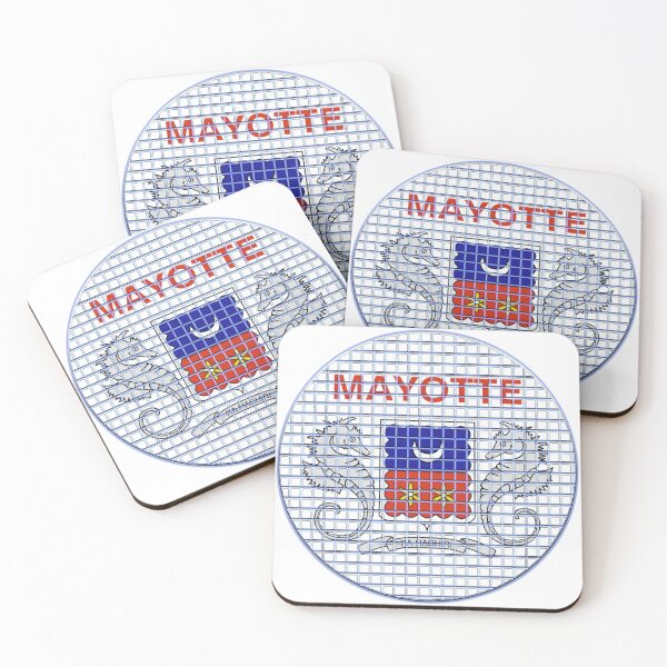 Item preview, Mayotte Flag Rounded - Squares Pixel  designed and sold by MoonElite.