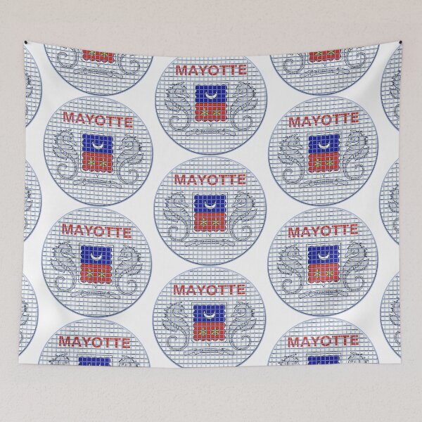 Item preview, Mayotte Flag Rounded - Squares Pixel  designed and sold by MoonElite.
