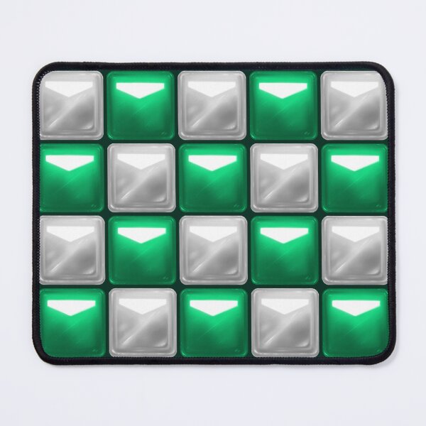 Item preview, Beat Saber Block Pattern 2022 - Sea Green & Silver designed and sold by JessySketches.