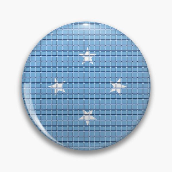 Item preview, Micronesia Flag Rounded - Squares Pixel  designed and sold by MoonElite.