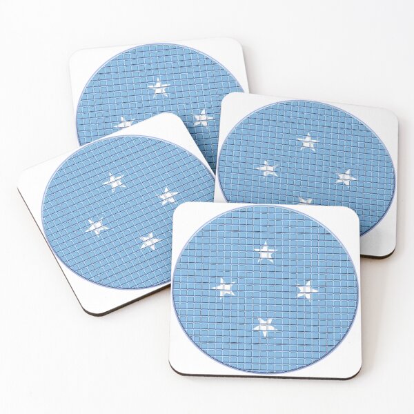 Item preview, Micronesia Flag Rounded - Squares Pixel  designed and sold by MoonElite.