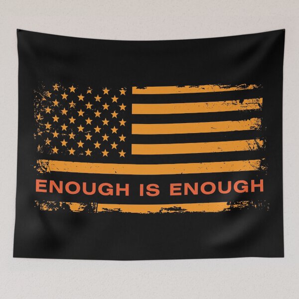 Item preview, Enough Is Enough American Flag designed and sold by blackdogshop.