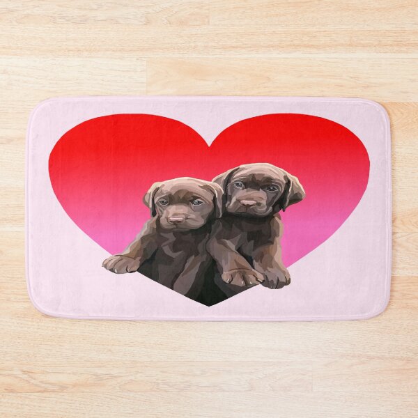 Item preview, Chocolate Lab Pups Inside Heart designed and sold by Deborah Camp.