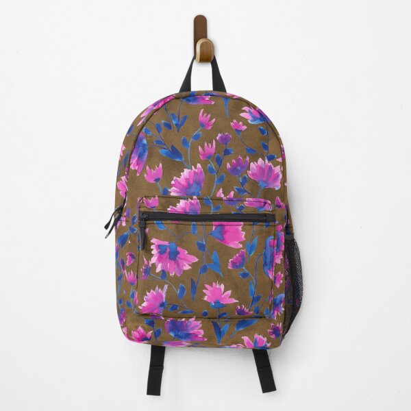Item preview, watercolor pink flower - bronze background designed and sold by Dora Scotto Lavina.