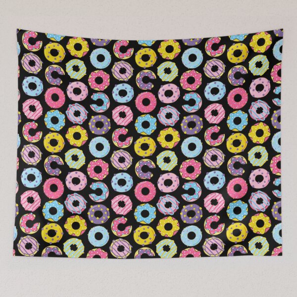 Item preview, colorful donuts pattern designed and sold by stickers-packs.