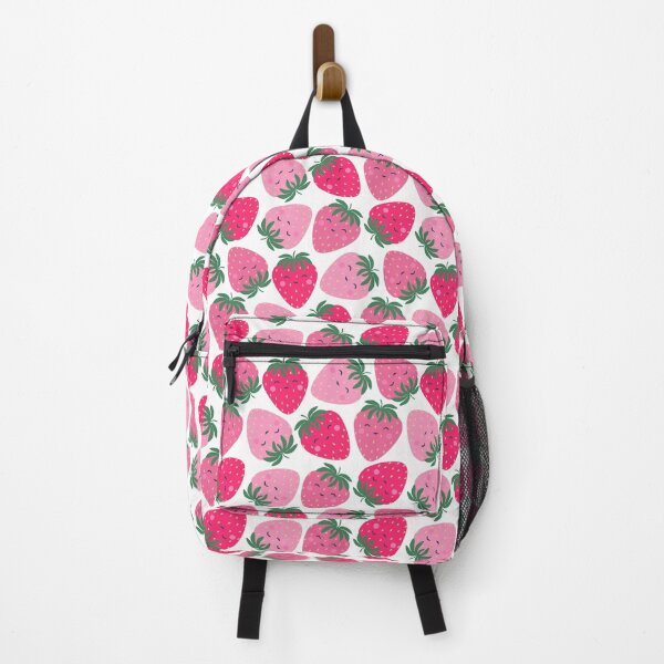 Item preview, pink strawberry pattern designed and sold by stickers-packs.