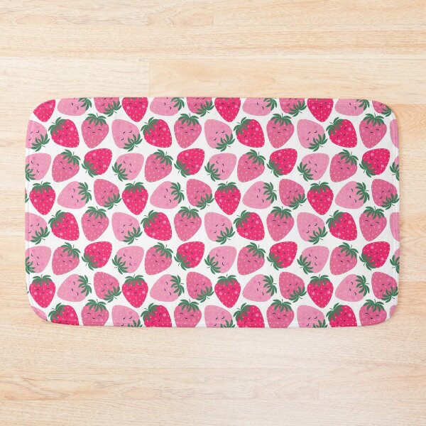 Item preview, pink strawberry pattern designed and sold by stickers-packs.