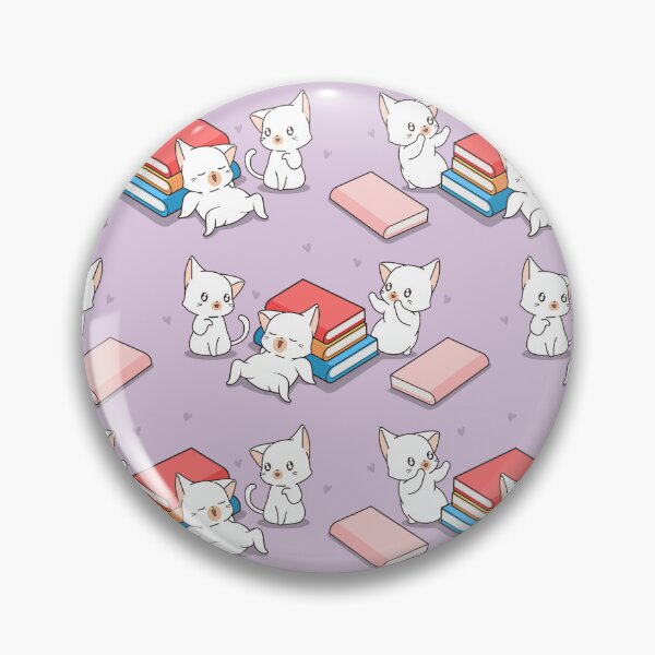 Item preview, nerdy cat pattern designed and sold by stickers-packs.