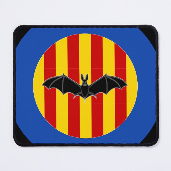 Item preview, Los murciélagos (The Bats) Los Che, Valencia, Catalan Red Yellow Blue Retro Roundel designed and sold by ModSupporters.
