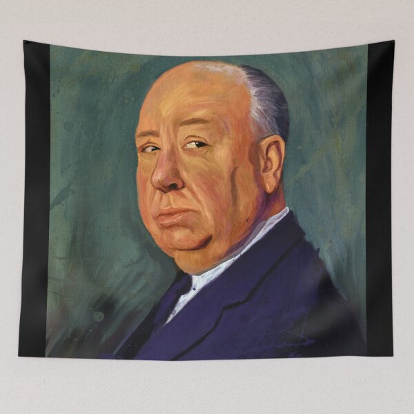 Item preview, Alfred Hitchcock Portrait, Sir Alfred Joseph Hitchcock, Master Of Suspense designed and sold by Paintcorner.