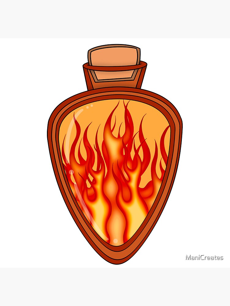 "Fire glass bottle art" Poster for Sale by ManiCreates Redbubble
