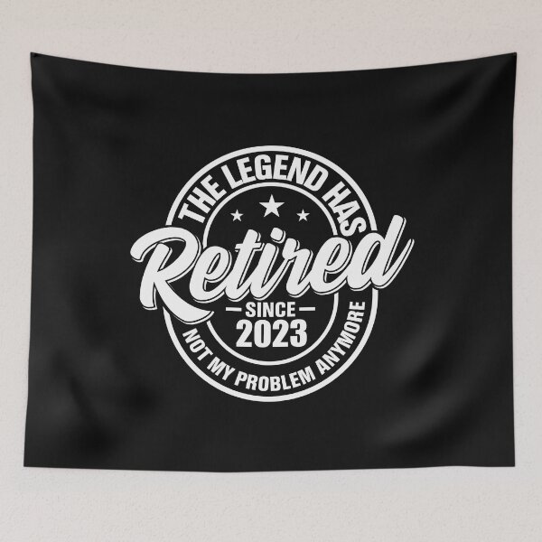 Item preview, Vintage The Legend Has Retired Funny Retirement 2023 Men Women designed and sold by Best Designer.