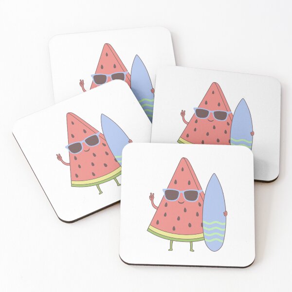 Item preview, Cute Watermelon Slice With A Surfboard  designed and sold by ttttee.