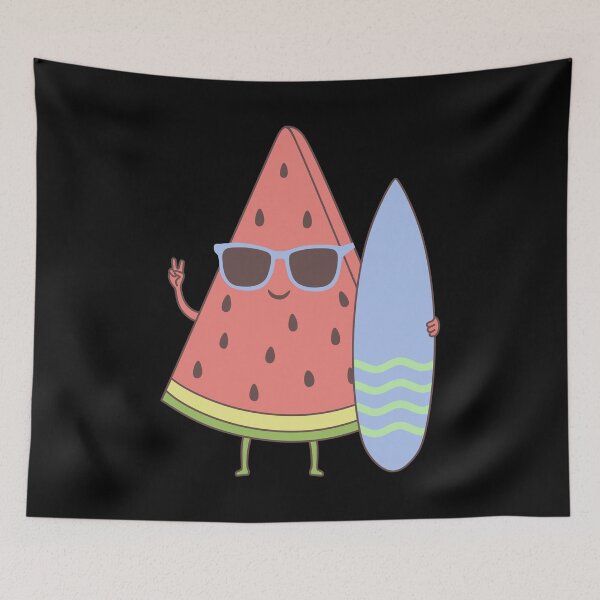 Item preview, Cute Watermelon Slice With A Surfboard  designed and sold by ttttee.
