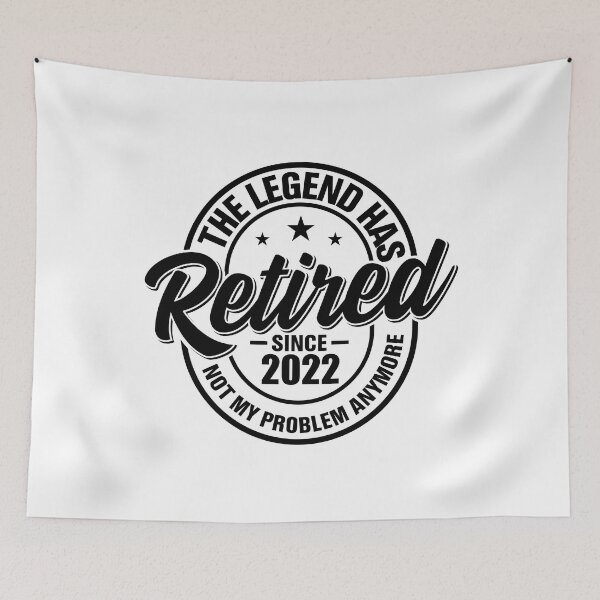 Item preview, Vintage The Legend Has Retired Funny Retirement 2022 Men Women designed and sold by Best Designer.