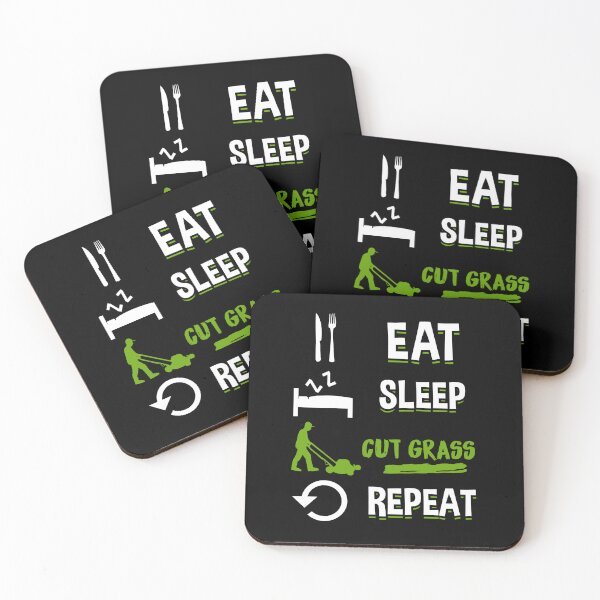 Item preview, Eat Sleep Cut Grass Repeat - Lawn Mowing T-Shirt designed and sold by biNutz.