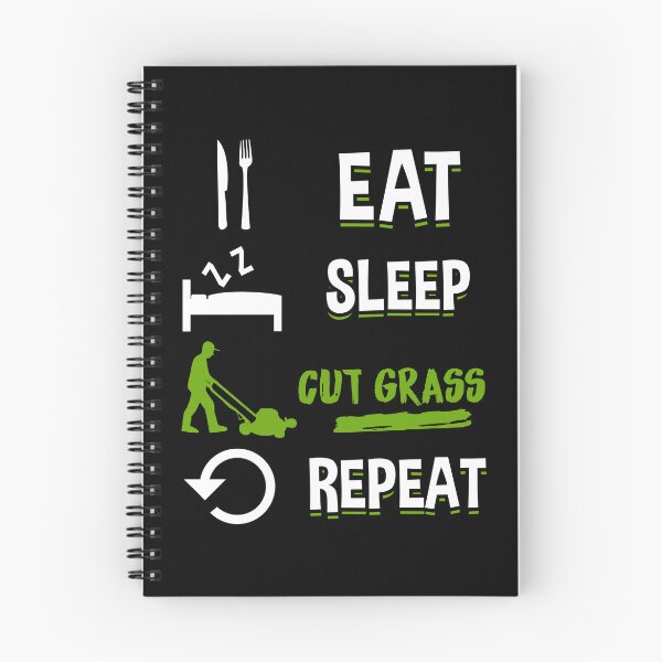 Item preview, Eat Sleep Cut Grass Repeat - Lawn Mowing T-Shirt designed and sold by biNutz.