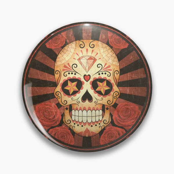 Item preview, Vintage Day of the Dead Sugar Skull Poster designed and sold by JeffBartels.