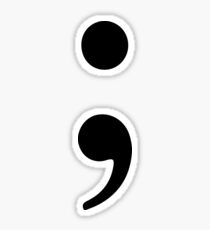 Semicolon Sticker