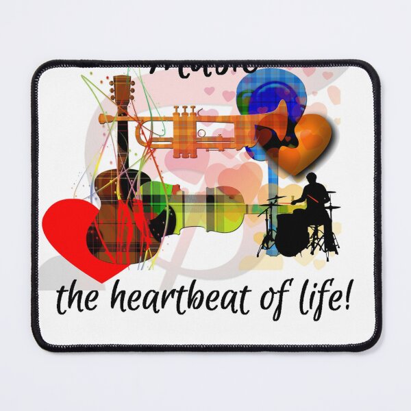 Item preview, Music, the Heartbeat of Life! designed and sold by MugsNstuff Live Love Create!.