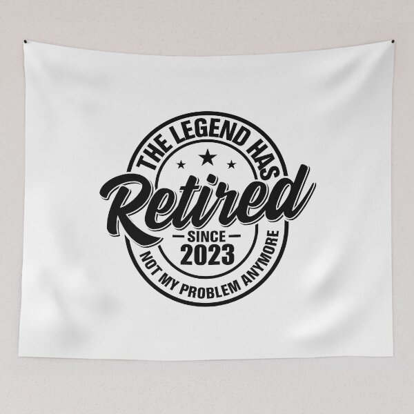 Item preview, Vintage The Legend Has Retired Funny Retirement 2023 Men Women designed and sold by Best Designer.