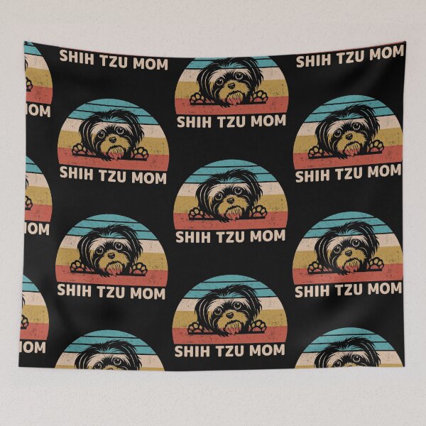 Item preview, Shih Tzu Dog Mom The Walking Mom Evolution Dog Walker Essential Love Pet Love Dog Gift Premium Apparel Funny Holiday Xmas designed and sold by DesignByHeartUK.