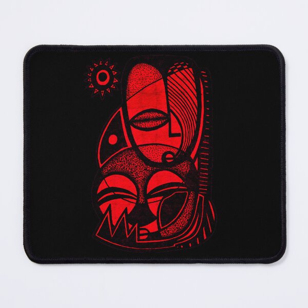 Item preview, "Nobel" - Love Mother and Child African Symbolic Art Red designed and sold by Tony Cisse.