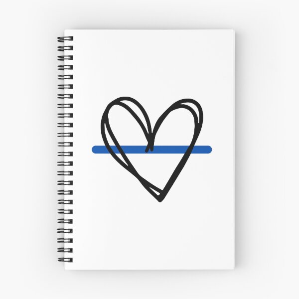 Item preview, Thin Blue Line Police Heart Design designed and sold by OverdriveArtCo.